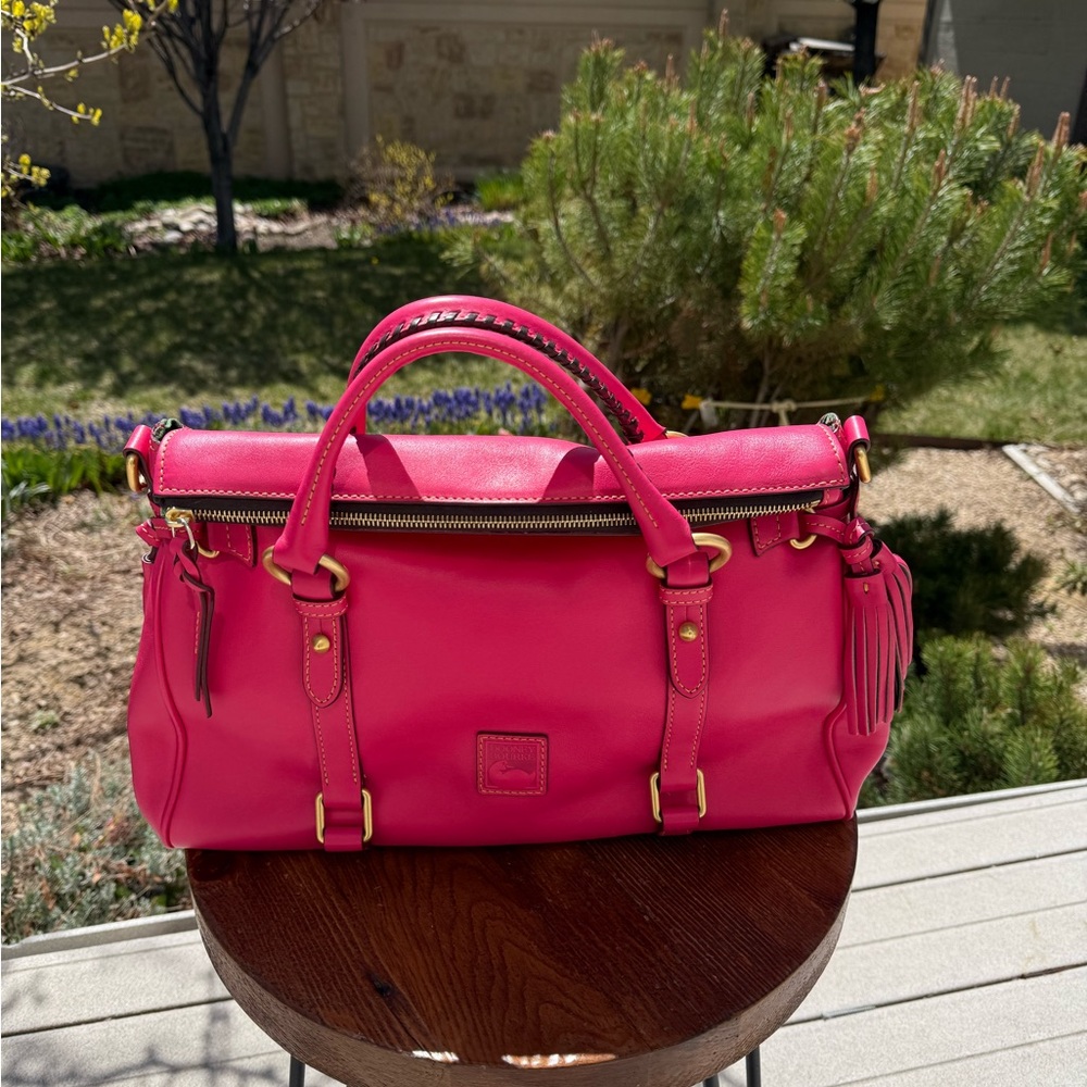 Dooney & Bourke Fuchsia Large Florentine Satchel